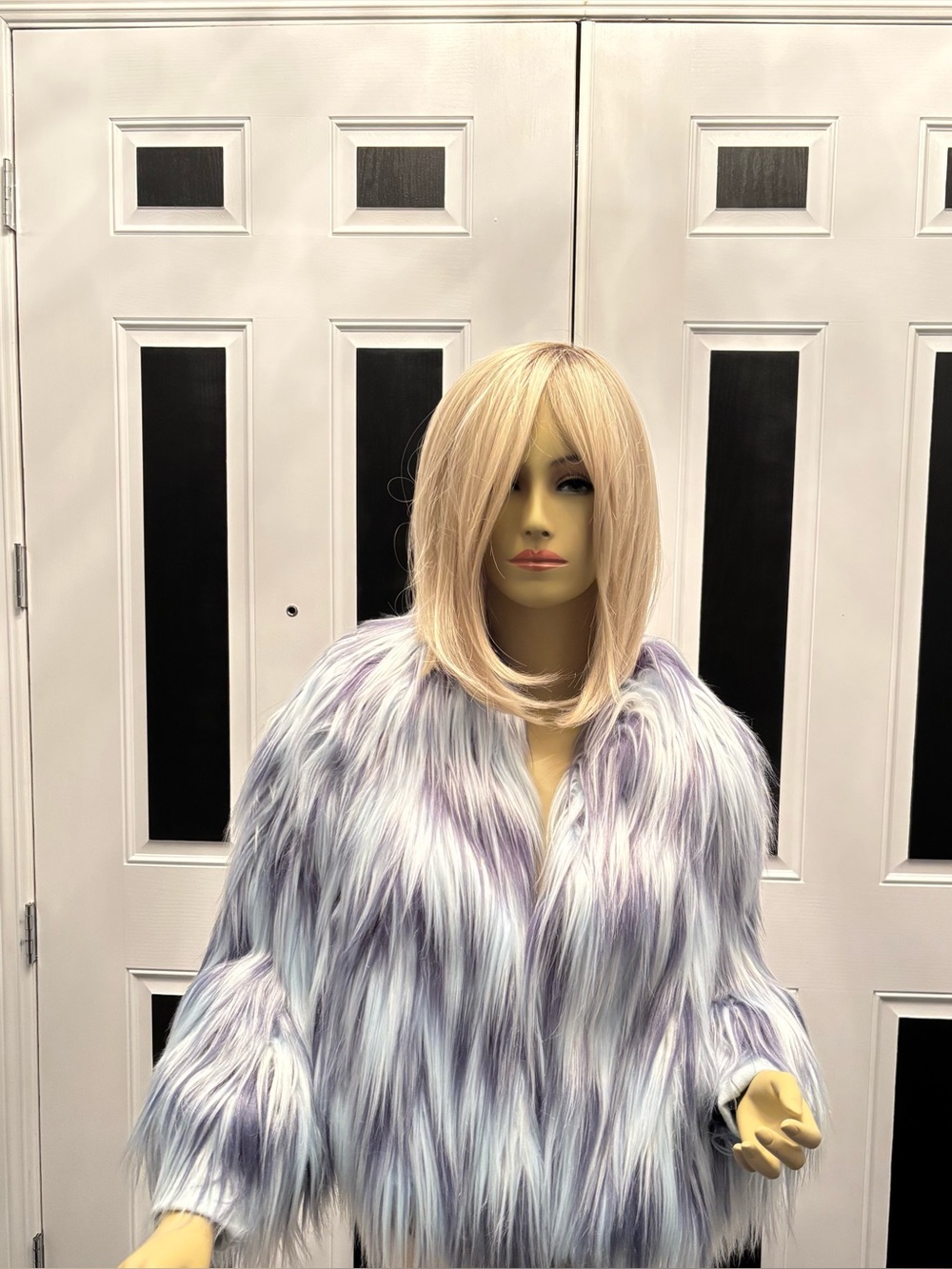 Women’s faux fur, long & shaggy in multi colors. Bagatelle, X small  nwot